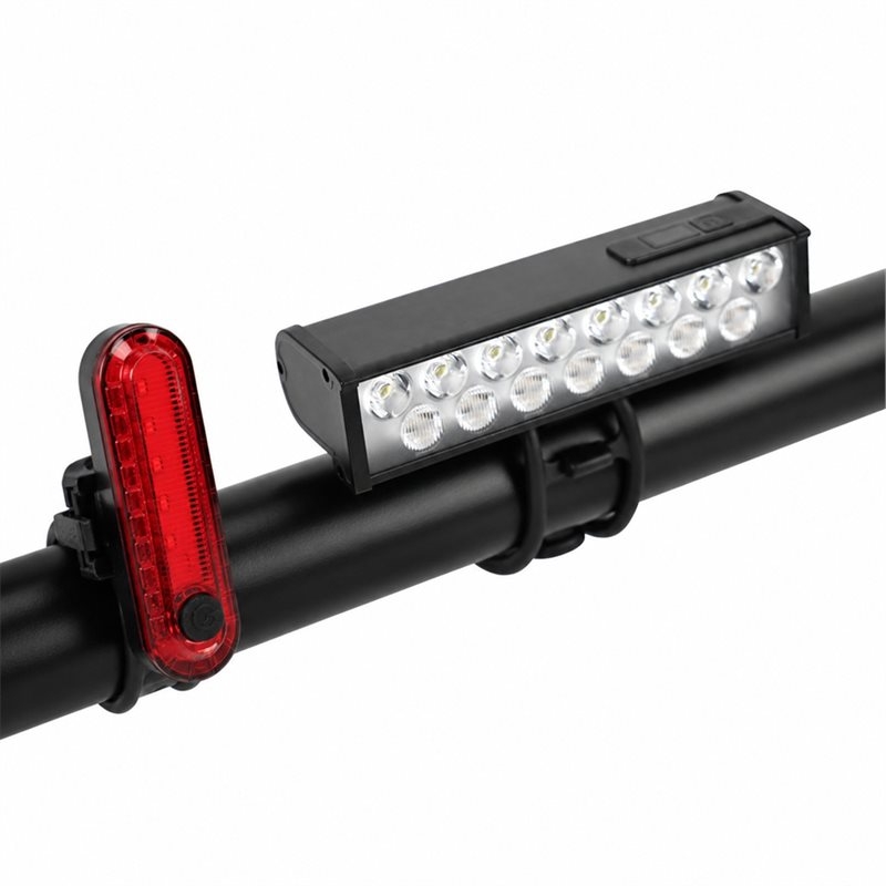 Bike Light Front Rear - HOTB72A Set Luci per Bicicletta: Faro