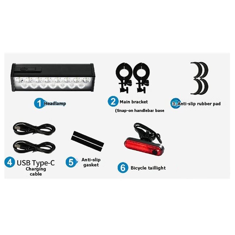HOTB72A Set Luci per Biciclett - Bike Light Front Rear recensione e prezzo